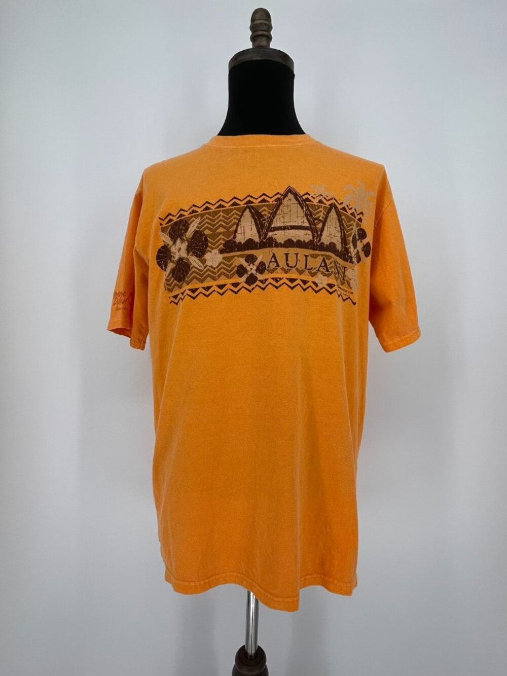 Crazy Shirts Mango Dyed Disney Aulani Resort T-Shirt Mens L Ko Olina Hawaii